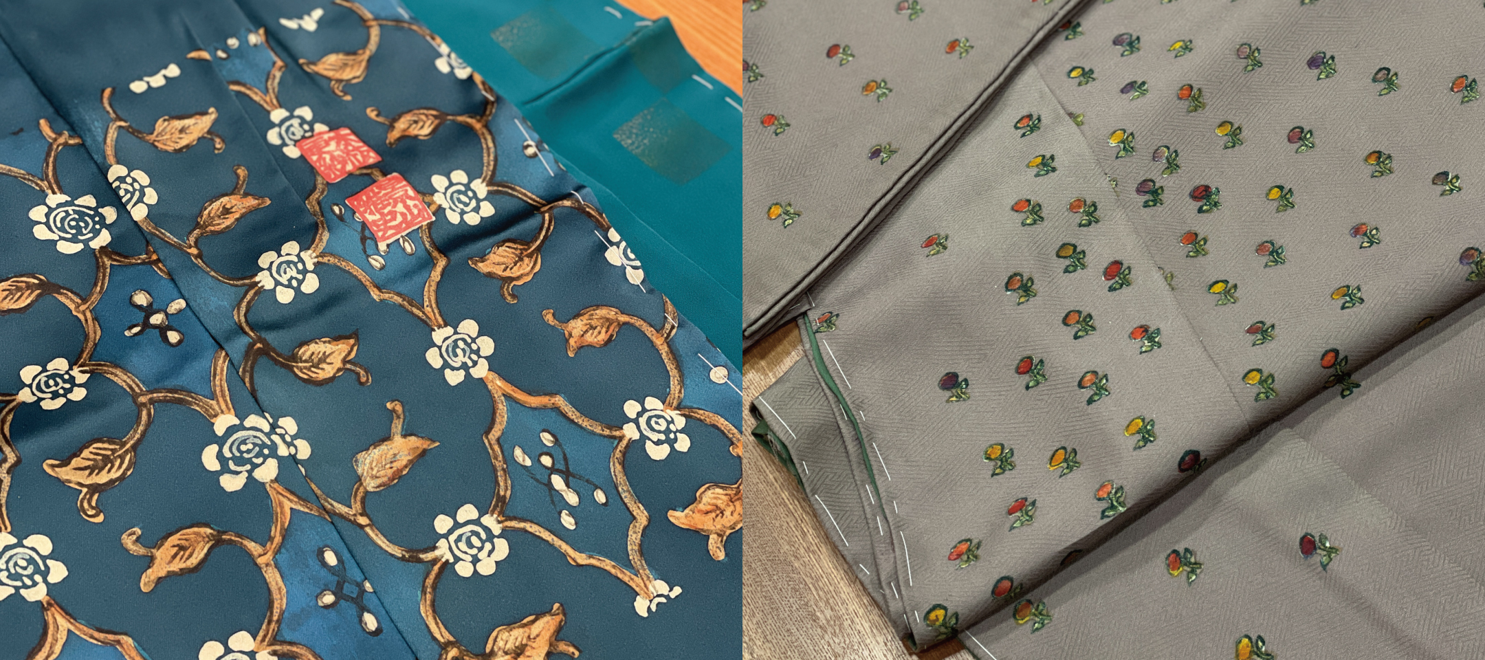 「木版で甦る私の懐愛衣と更紗の世界」