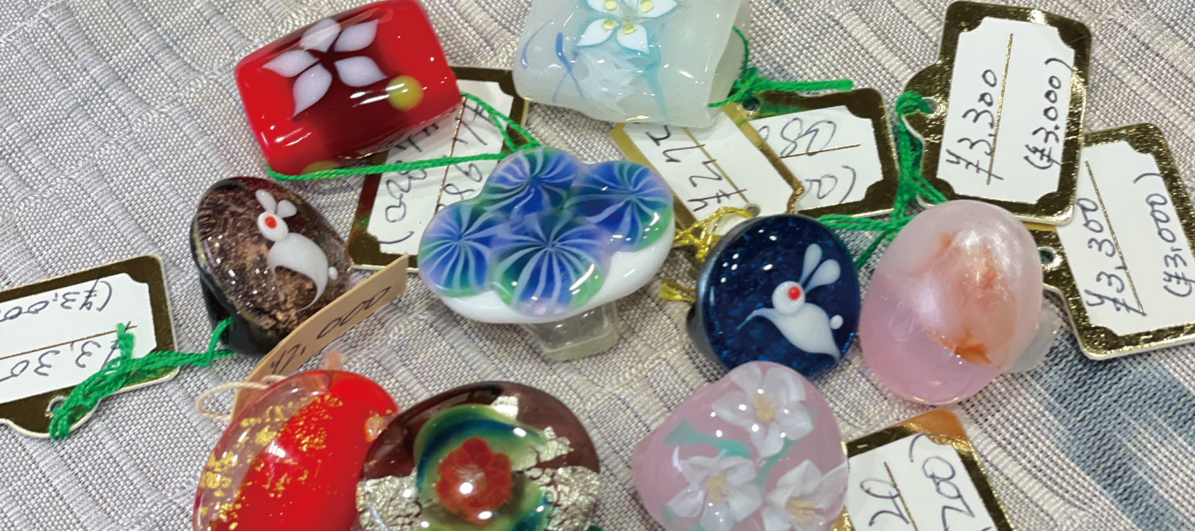 お気に入りを探す？作る？「とんぼ玉と硝子細工」３